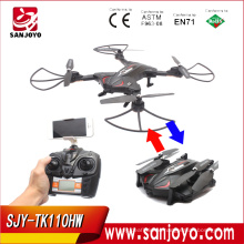 Foldable Skytech TK110HW RC Drone With Wifi FPV Camera Automatic Air Pressure Height flight track mode vs JJRC H37